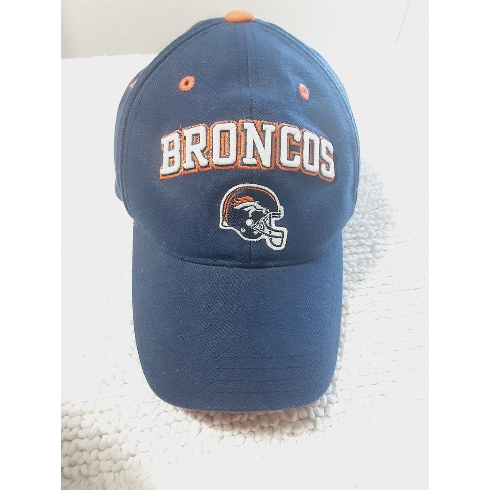 Reebok Denver Broncos Hat Cap Kids Size Navy Blue Adjustable